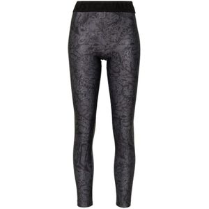 Just Cavalli, Broeken, Dames, Grijs, 2Xs, Polyester, Grijze Leggings Aw 24