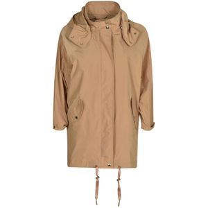 Woolrich, Stijlvolle Beige Jassen Beige, Dames, Maat:M