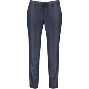 Alberto, Donkerblauwe Katoenen Chino Broek Blauw, Heren, Maat:W36 L34