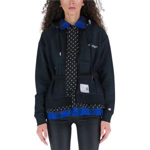 Mihara Yasuhiro, Gelaagde hoodie Zwart, Heren, Maat:ONE Size