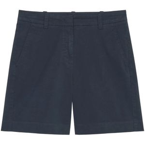 Marc O'Polo, Korte broeken, Dames, Blauw, 2Xl, Katoen, Elegant Sporty Shorts