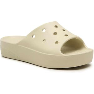 Crocs, Slippers Beige, Dames, Maat:37 EU