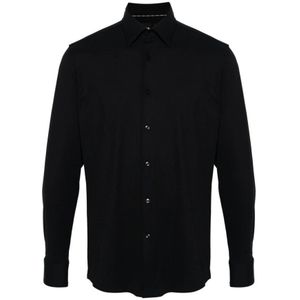 Hugo Boss, Overhemden, Heren, Zwart, M, Stijlvol Overhemd