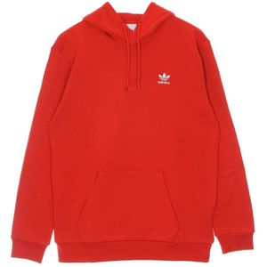 Adidas, Sweatshirts & Hoodies, Dames, Rood, S, Rode Hoody met Kangoeroezak