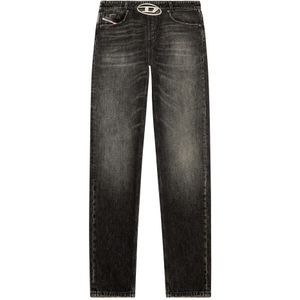 Diesel, Jeans, Heren, Grijs, W30, Katoen, Street Style Straight Jeans