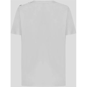 Balmain, Tops, Dames, Wit, S, Katoen, Wit Katoenen Logo T-shirt