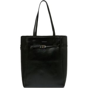 Givenchy, Tassen, Dames, Zwart, ONE Size, Leer, Zwarte Medium Voyou Tote Tas