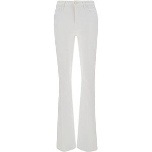 Frame, Witte Mini Boot Jeans Wit, Dames, Maat:W30