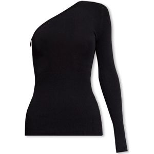Iro, Blouses & Shirts, Dames, Zwart, L, Asymmetrische Zijden Top