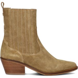 Haboob, Schoenen, Dames, Beige, 40 EU, Suède, Beige Suède Cowboylaarzen