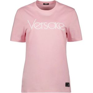 Versace, Tops, Dames, Roze, M, Katoen, 1978 Re-Edition T-shirt