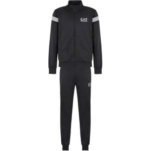 Emporio Armani Ea7, Sport, Heren, Zwart, L, Polyester, Zwart 3dpv 56 Trainingspak Set