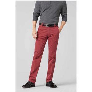 Meyer, Broeken, Heren, Rood, W42 L32, Katoen, Slim Fit Katoen Chino Bonn