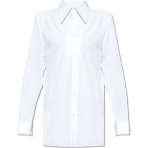 Maison Margiela, Overhemden, Heren, Wit, M, Katoen, Katoenen shirt