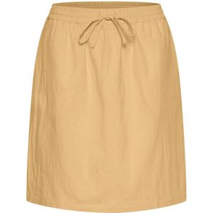 Saint Tropez, Rokken, Dames, Beige, S, Katoen, Elastische Taille Rok Croissant