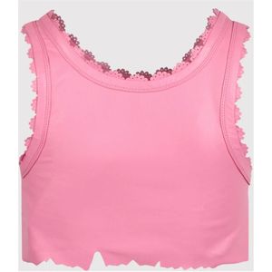 Ssheena, Tops, Dames, Roze, M, Leer, Sleeveless Tops