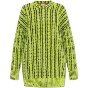 Diesel, Truien, Dames, Groen, L, Katoen, ‘M-Pantesse’ sweater - ‘M-Pantesse’ sweater