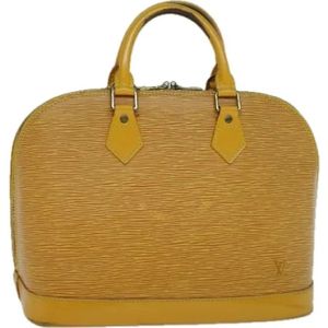 Louis Vuitton Vintage, Tweedehands leren handtassen Geel, Dames, Maat:ONE Size