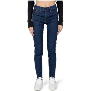 Calvin Klein Jeans, Blauwe Jeans met Zakken Blauw, Dames, Maat:W32 L32