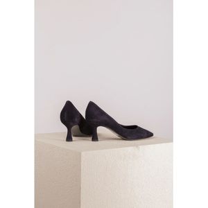 Kennel & Schmenger, Schoenen, Dames, Blauw, 38 EU, Suède, Blauwe Suède Pumps met Puntige Neus