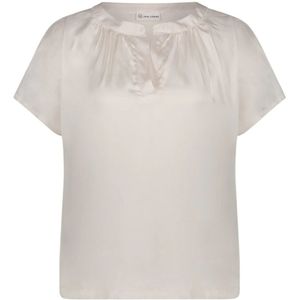 Jane Lushka, Blouses & Shirts, Dames, Wit, XL, Stralende Remi Top | Off White