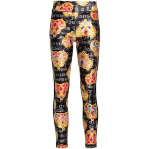 Versace Jeans Couture, Heart Couture Print Leggings Veelkleurig, Dames, Maat:XS