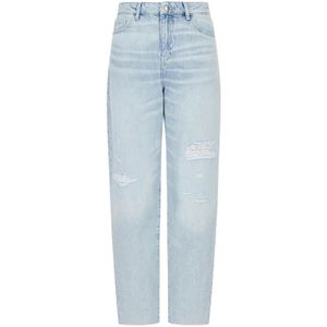 Armani Exchange, Jeans, Dames, Blauw, W27, Denim, Klassieke Denim Jeans