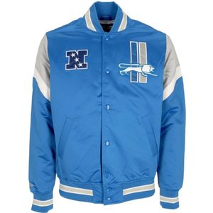 Mitchell & Ness, NFL Heavyweight Satin Jack Originele Teamkleuren Blauw, Heren, Maat:L