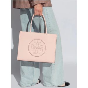 Tory Burch, Tassen, Dames, Roze, ONE Size, Ella Bio Kleine Shopper Tas