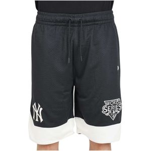 New Era, Korte broeken, Heren, Zwart, L, Polyester, MLB World Series Zwarte Shorts