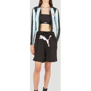 Puma, Ondergoed, Dames, Zwart, L, Polyester, Logo Tape Crop Top