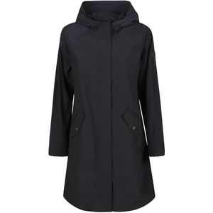 Woolrich, Zomer Parka Jas Blauw, Dames, Maat:M