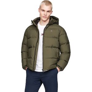 Tommy Jeans, Jassen, Heren, Groen, L, Polyester, Groene Donsjas Aw 24