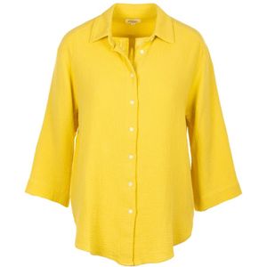 Hartford, Blouses & Shirts, Dames, Geel, M, Gezellig Geel Shirt Vrouwen
