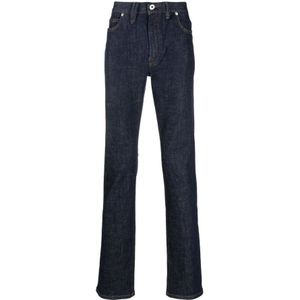 Brioni, Jeans, Heren, Blauw, W31, Blauwe Straight Jeans Casual Stijl