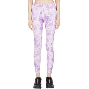 The North Face, Katoenen Tie-Dye Leggings met Hoge Taille Paars, Dames, Maat:S