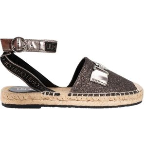 Liu Jo, Schoenen, Dames, Zwart, 37 EU, Leer, Espadrilles