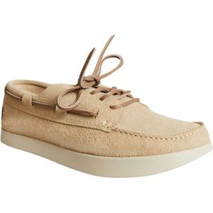 Yogi Footwear, Schoenen, Heren, Beige, 42 EU, Suède, Suede Bootschoenen - Brede Neus