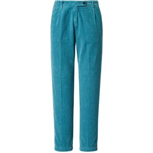 Massimo Alba, Zachte corduroy broek Blauw, Dames, Maat:2XS