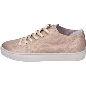 Crime London, Schoenen, Dames, Beige, 39 EU, Leren Exotic Sneakers voor Vrouwen