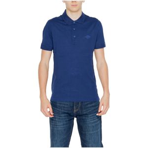 Replay, Korte Mouw Polo Shirt Katoen Collectie Blauw, Heren, Maat:L