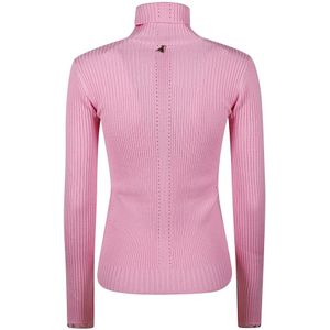 Patrizia Pepe, Truien, Dames, Roze, S, Wol, Turtle Neck Sweater