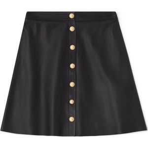 Busnel, Rokken, Dames, Zwart, S, Leer, Alia Leren Rok - Zwart