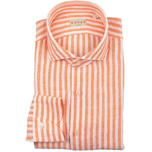 Xacus, Overhemden, Heren, Oranje, XL, Stijlvolle Casual Overhemd
