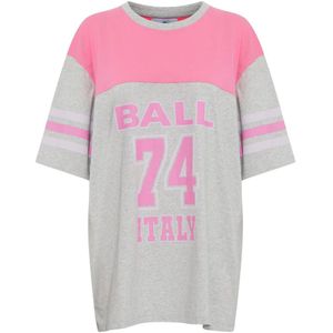 Ball, Tops, Dames, Roze, XL, Katoen, Sportieve Oversized T-shirt met Strepen