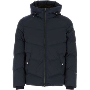 Woolrich, Down Jassen Blauw, Heren, Maat:S