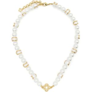 Casablanca, Witte en Gouden Parelketting Veelkleurig, Heren, Maat:ONE Size