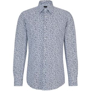Hugo Boss, Overhemden, Heren, Blauw, 2Xl, Katoen, Shirts