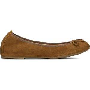 Unisa, Schoenen, Dames, Bruin, 42 EU, Suède, Cognac Suède Ballerina met Strik