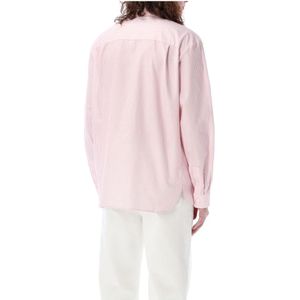 A.p.c., Overhemden, Heren, Roze, S, Katoen, Malo Shirt Roze Verticale Strepen